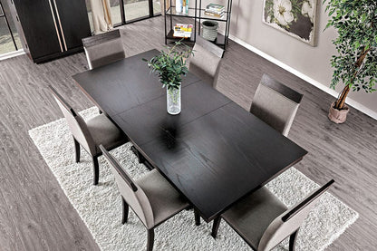 Furniture of America - Modoc Dining Table in Espresso/Beige - CM3337T-TABLE View 2