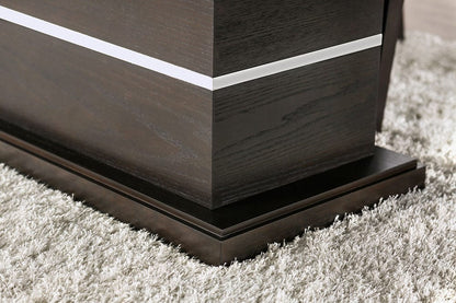 Furniture of America - Modoc Dining Table in Espresso/Beige - CM3337T-TABLE View 4