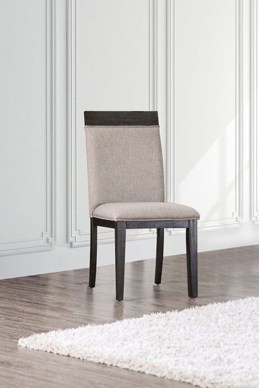Furniture of America - Modoc Side Chair Set of 2 in Espresso/Beige - CM3337SC-2PK View 1