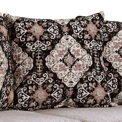 Furniture of America - Molfetta Sofa + Loveseat in Light Brown/Black - SM7304-2PC View 2