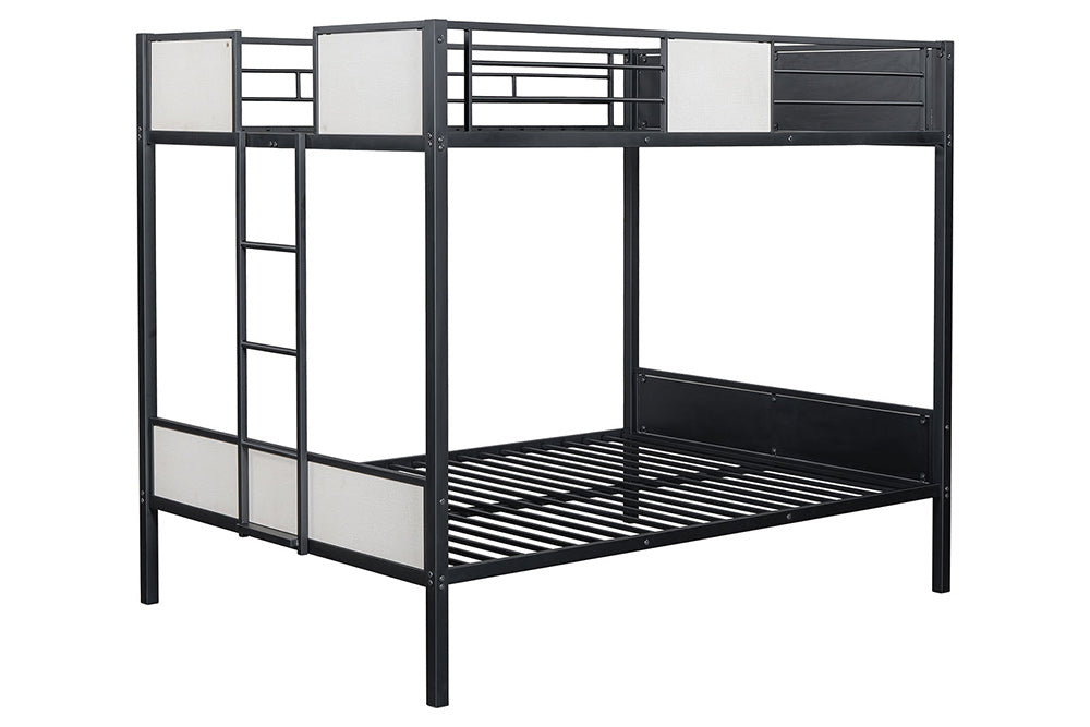 Furniture of America - Molton Full/Full Metal Bunk Bed (K/D) in Black - FM-BK902BK-FF View 2