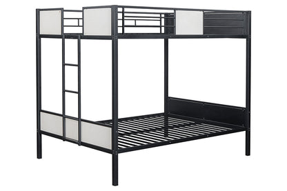 Furniture of America - Molton Full/Full Metal Bunk Bed (K/D) in Black - FM-BK902BK-FF View 2