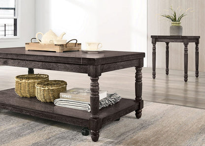 Furniture of America - Monango 3 Pc. Table Set in Weathered Gray - CM4540-3PK View 2