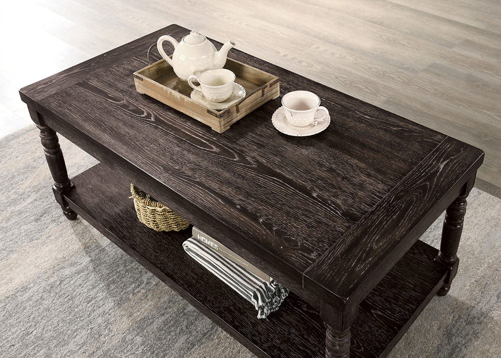 Furniture of America - Monango 3 Pc. Table Set in Weathered Gray - CM4540-3PK View 3
