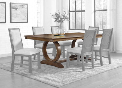 Furniture of America - Monclova Dining Table in Rustic Oak/Beige - CM3249A-T-TABLE View 1