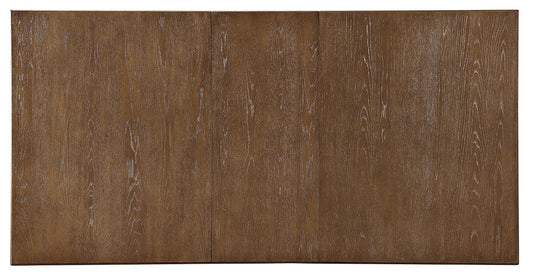 Furniture of America - Monclova Dining Table in Rustic Oak/Beige - CM3249A-T-TABLE View 2