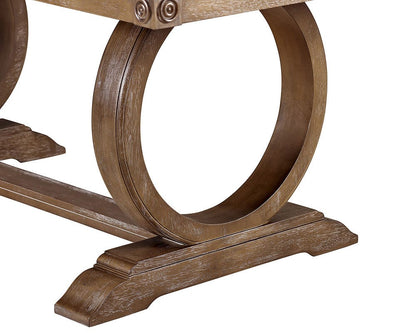 Furniture of America - Monclova Dining Table in Rustic Oak/Beige - CM3249A-T-TABLE View 4