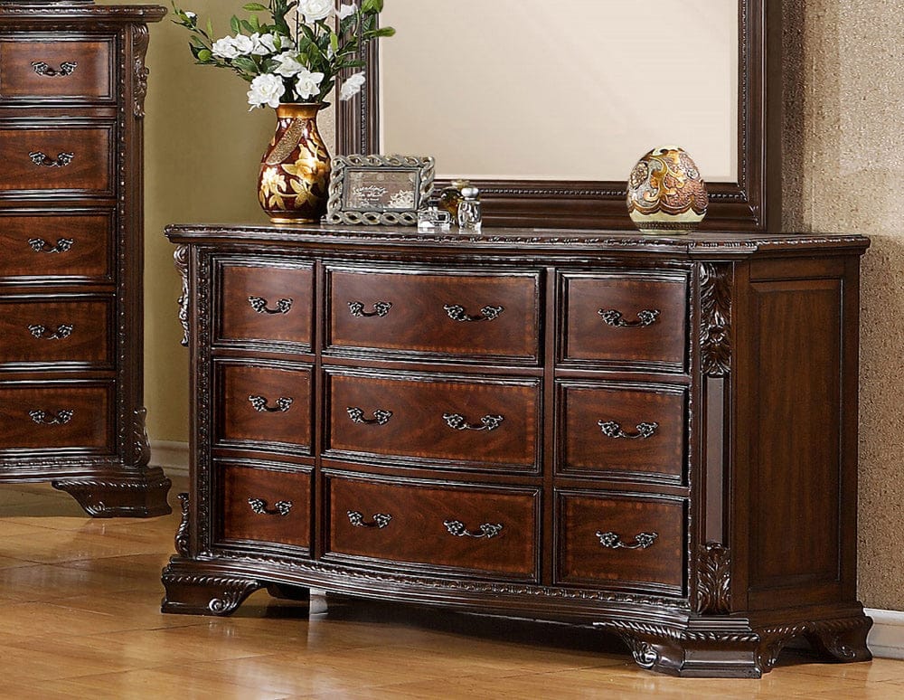 Furniture of America - Monte Vista I Dresser in Brown Cherry - CM7267D View 1