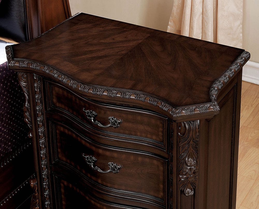 Furniture of America - Monte Vista I Nightstand in Brown Cherry - CM7267N View 2