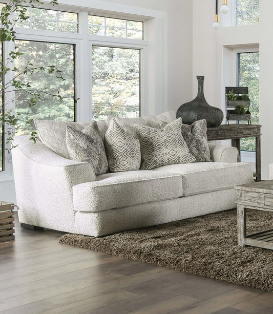 Furniture of America - Moorpark Loveseat in Off-White - SM6092-LV View 1