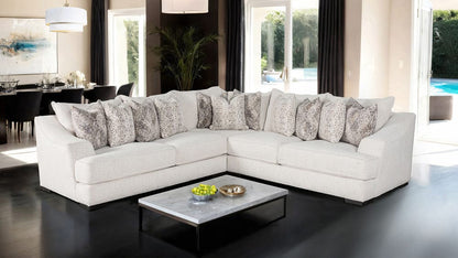 Furniture of America - Moorpark Sectional in Off-White - SM6092-SECT View 1