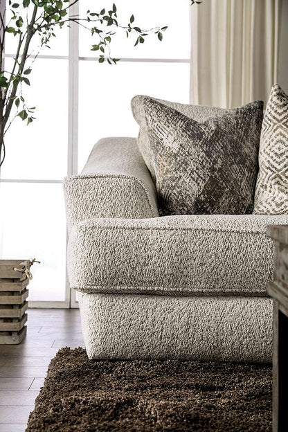 Furniture of America - Moorpark Sofa + Loveseat in Off-White - SM6092-2PC View 5