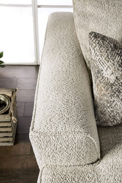 Furniture of America - Moorpark Sofa + Loveseat in Off-White - SM6092-2PC View 6