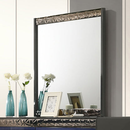 Furniture of America - Morcote Mirror in Ash Gray/Indigo Blue - FM7250BL-M View 1