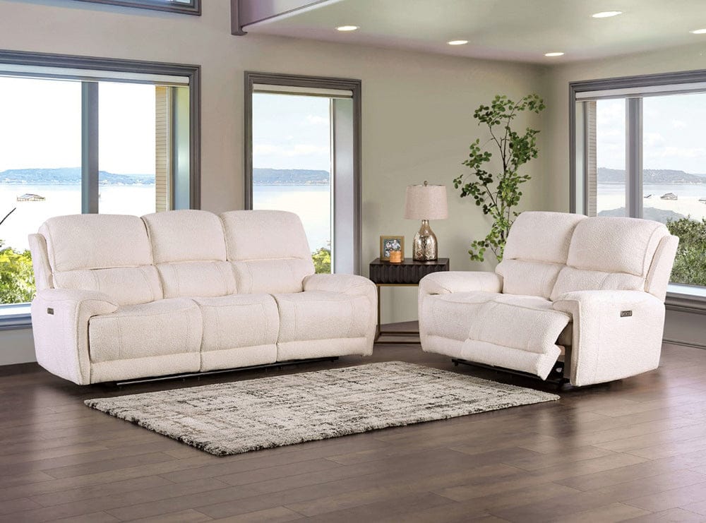 Furniture of America - Morcote Power Sofa in Beige - FM62001BG-SF-PM View 2