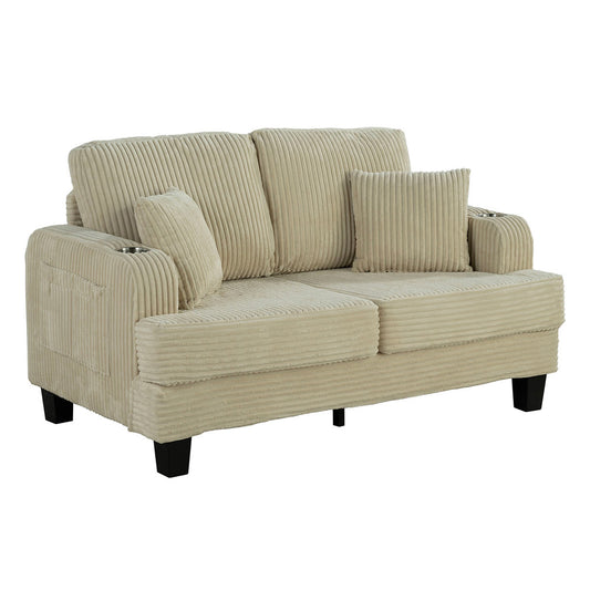 Furniture of America - Moretaine Loveseat in Beige - SL6932BG-LV-PK View 1