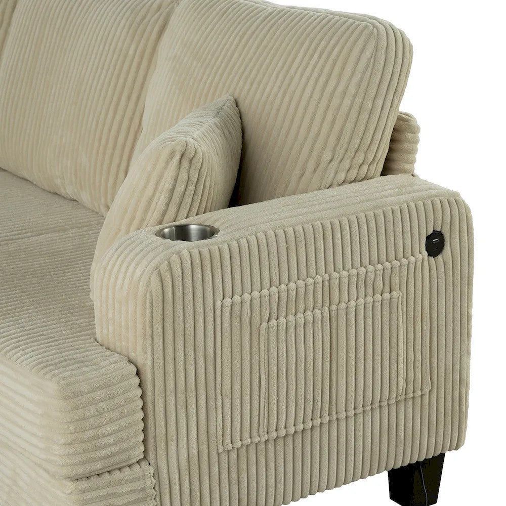 Furniture of America - Moretaine - Sofa, Beige - SL6932BG-SF-PK view 3