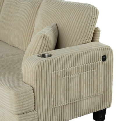 Furniture of America - Moretaine Sofa + Loveseat - SL6932BG-2PC View 3