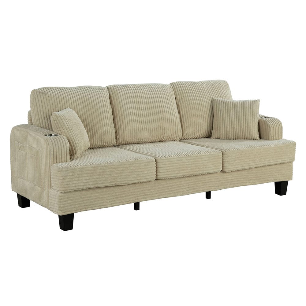Furniture of America - Moretaine Sofa + Loveseat - SL6932BG-2PC View 4