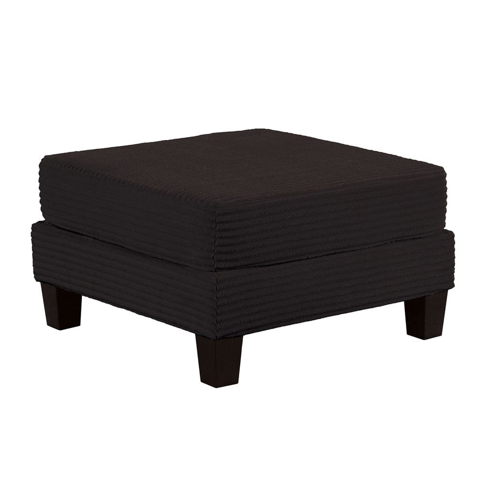 Furniture of America - Moretaine Storage Ottomen in Black - SL6932BK-OT View 1