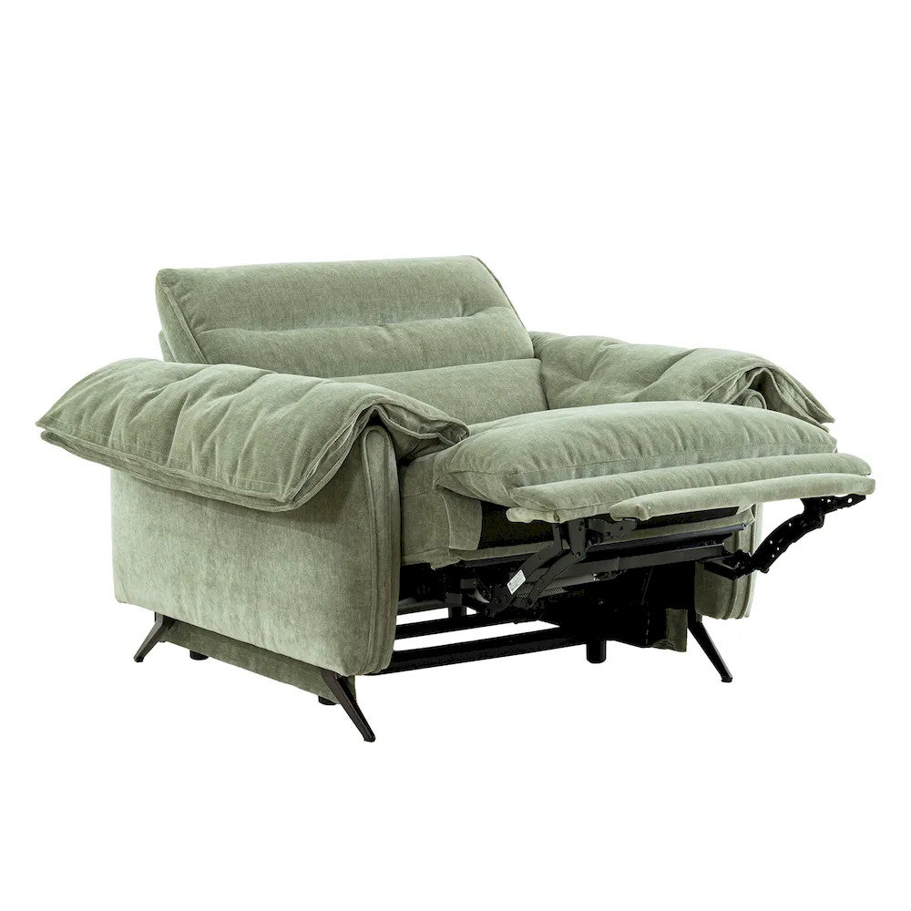 Furniture of America - Morley - Power Recliner 1.5 - Sage Green - CM9943GR-CH-PM view 3
