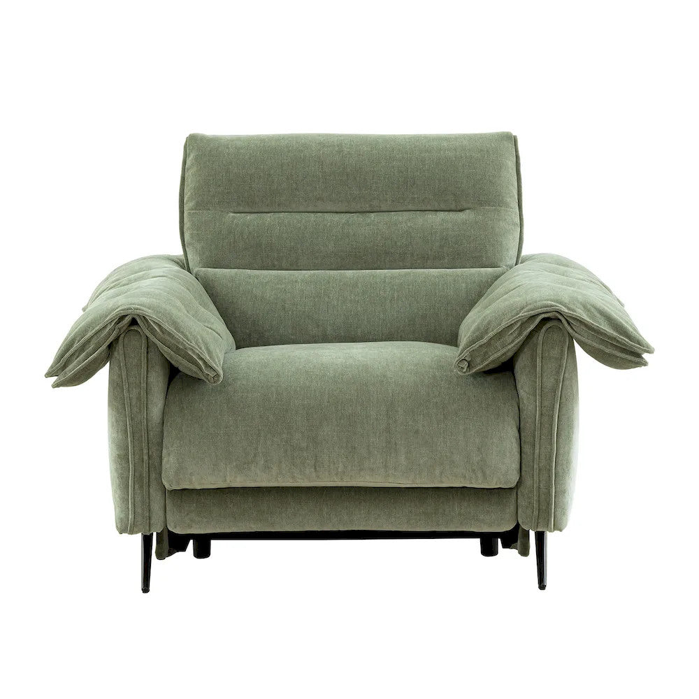 Furniture of America - Morley - Power Recliner 1.5 - Sage Green - CM9943GR-CH-PM view 4