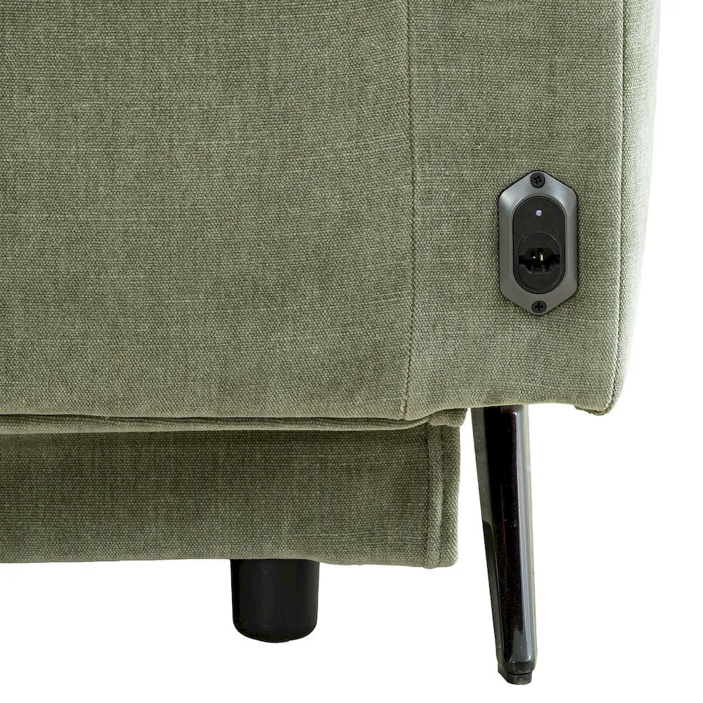 Furniture of America - Morley - Power Recliner 1.5 - Sage Green - CM9943GR-CH-PM view 5