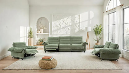 Furniture of America - Morley - Power Recliner 1.5 - Sage Green - CM9943GR-CH-PM view 9