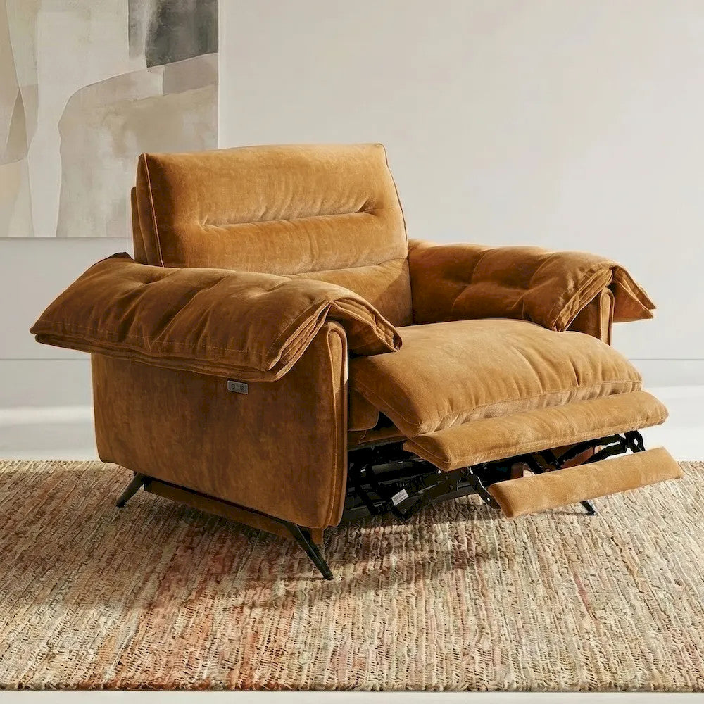 Furniture of America - Morley - Power Recliner 1.5 - Sienna Brown - CM9943BR-CH-PM view 1