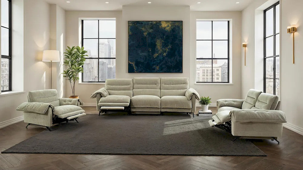 Furniture of America - Morley - Power Recliner 1.5 - Taupe - CM9943TP-CH-PM view 2