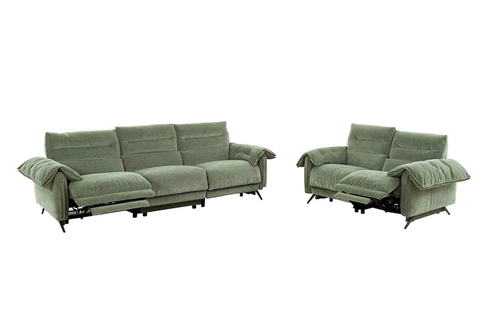 Furniture of America - Morley - Power Sofa + Loveseat - Sage Green - CM9943GR-PM-2PC view 2