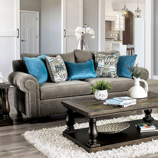 Furniture of America - Mott Sofa in Gray - SM6155-SF View 1