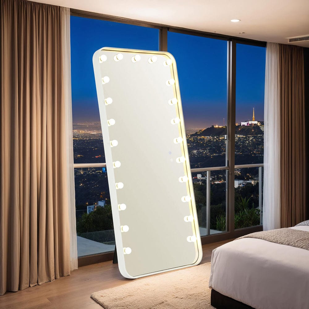 Furniture of America - Myra Floor Mirror in White - FM-AC8013WH-M View 1