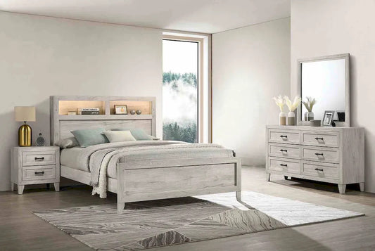 Furniture of America - Mysen - 4 Pc. Queen Bedroom Set w/ 2NS - FM7202WH-Q-5PC-2NS view 1