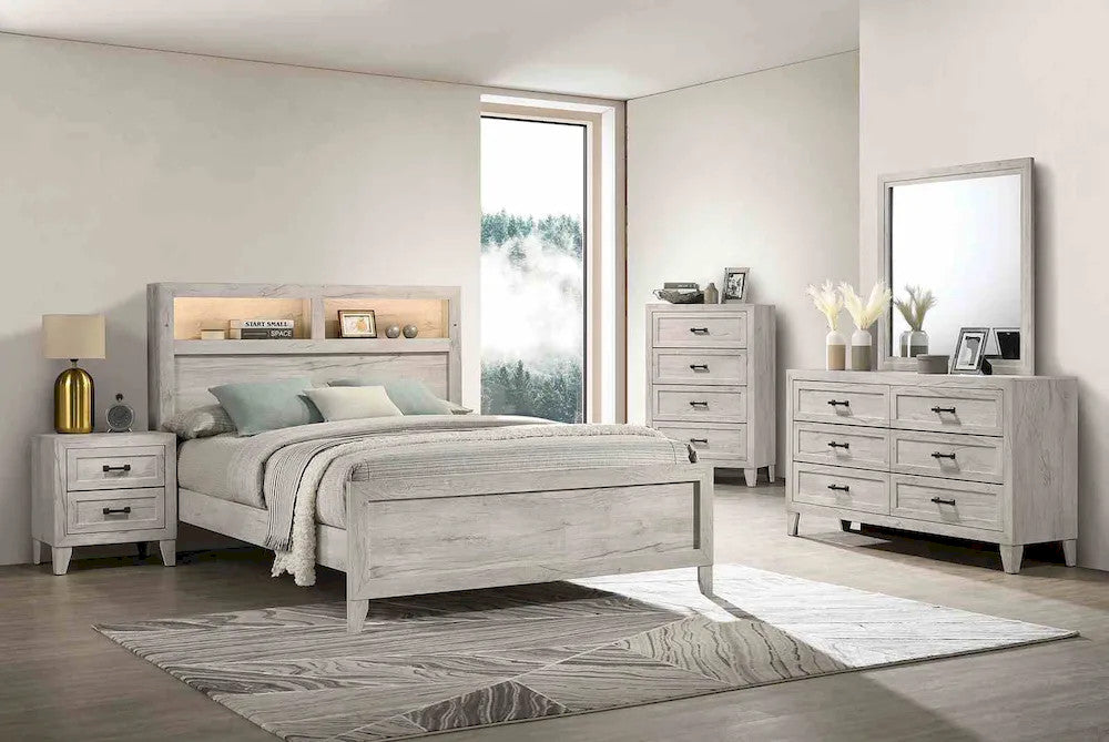 Furniture of America - Mysen - 4 Pc. Queen Bedroom Set w/ Chest - FM7202WH-Q-5PC-CHEST view 1
