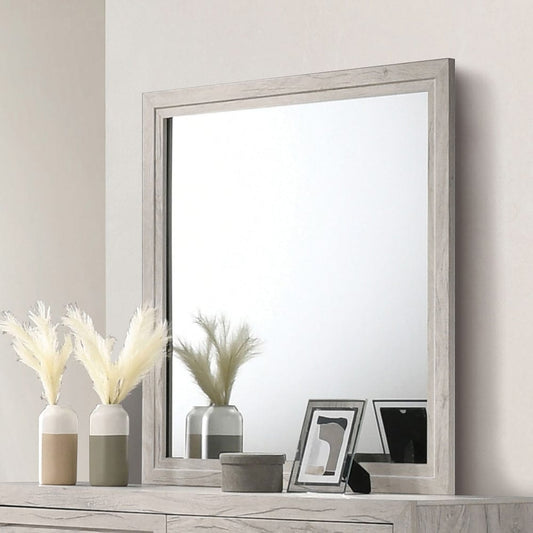 Furniture of America - Mysen Mirror in White Wash - FM7202WH-M View 1