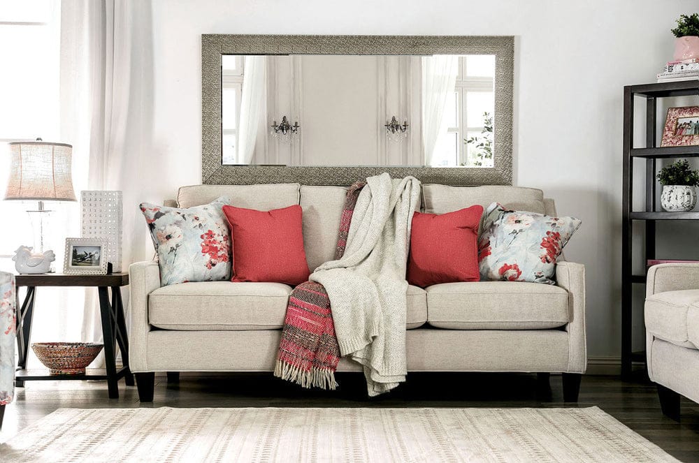 Furniture of America - Nadene Sofa in Ivory - SM8014-SF View 1