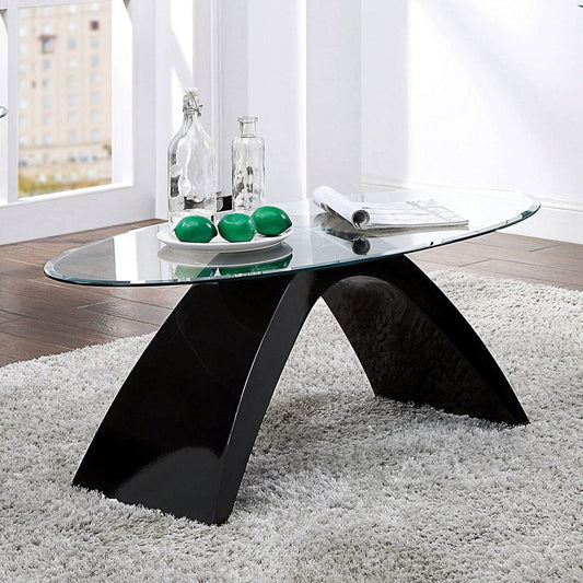 Furniture of America - Nahara Coffee Table in Black - FOA4042BK-C-TABLE View 1