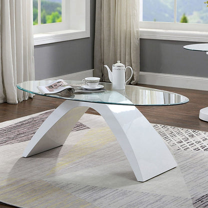 Furniture of America - Nahara Coffee Table in White - FOA4042WH-C-TABLE View 1