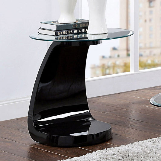Furniture of America - Nahara End Table in Black - FOA4042BK-E-TABLE View 1