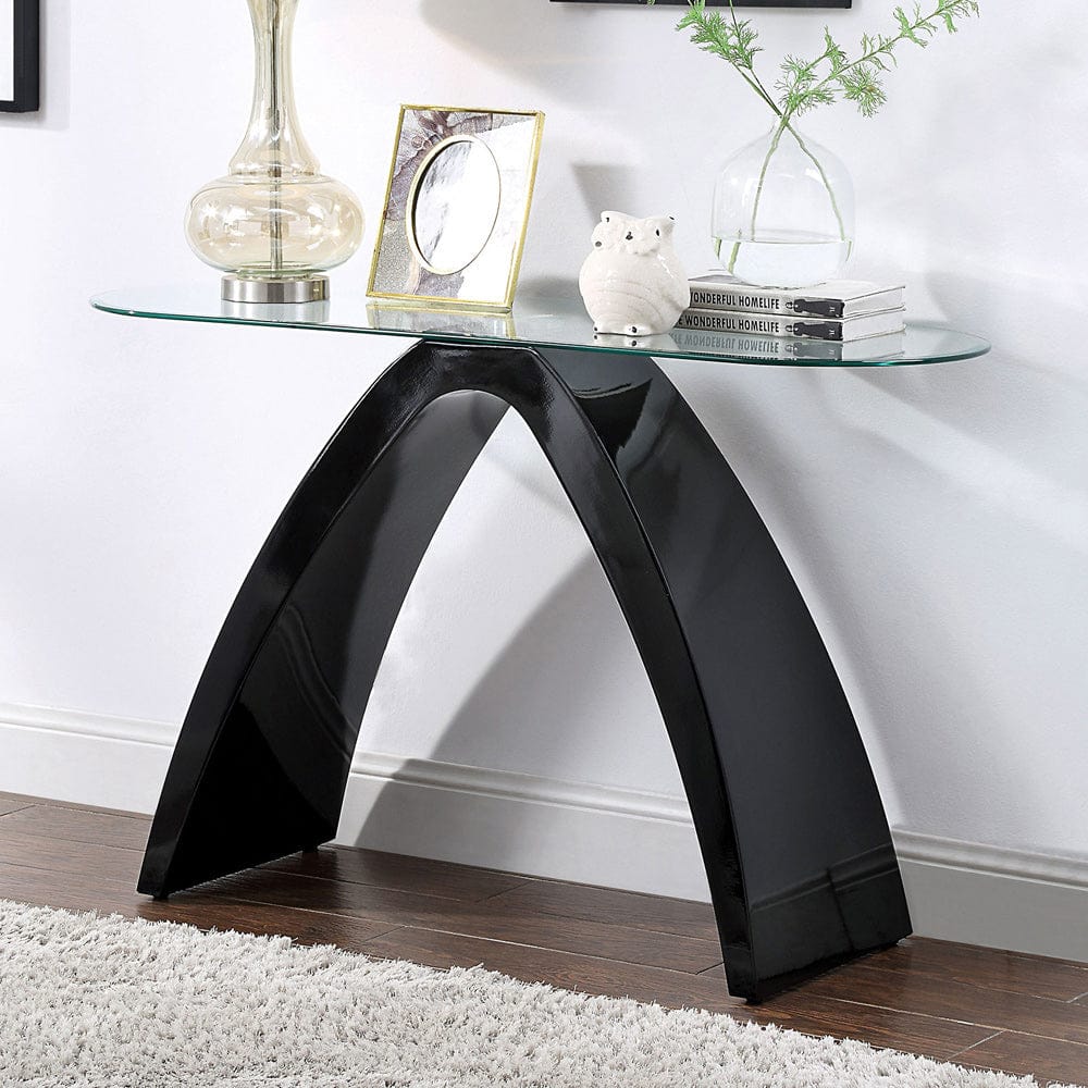 Furniture of America - Nahara Sofa Table in Black - FOA4042BK-S-TABLE View 1