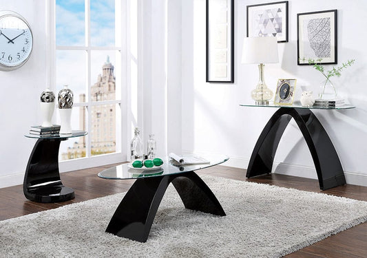 Furniture of America - Nahara Sofa Table in Black - FOA4042BK-S-TABLE View 2