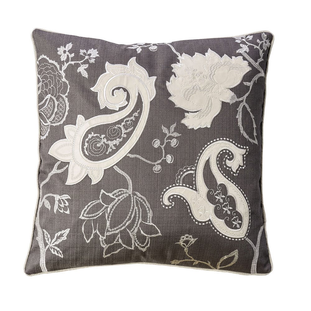 Furniture of America - Nana 20" X 20" Pillow Set of 2 in Dark Gray - PL8013-2PK View 1