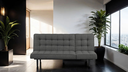Furniture of America - Napervill Futon Sofa in Dark Gray - FM2802DG View 2