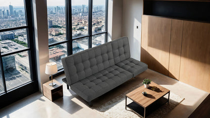 Furniture of America - Napervill Futon Sofa in Dark Gray - FM2802DG View 3