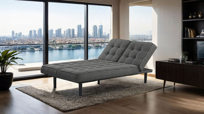 Furniture of America - Napervill Futon Sofa in Dark Gray - FM2802DG View 5