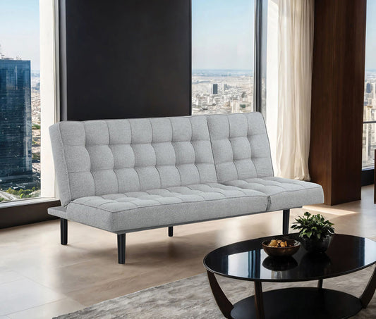Furniture of America - Napervill Futon Sofa in Light Gray - FM2802LG View 1