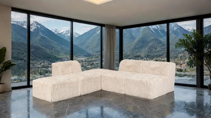 Furniture of America - Nappi - L-Sectional A, Sand - FM62102BG-SECT-A view 2