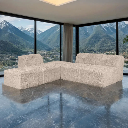 Furniture of America - Nappi - L-Sectional A, Taupe - FM62102TP-SECT-A view 1