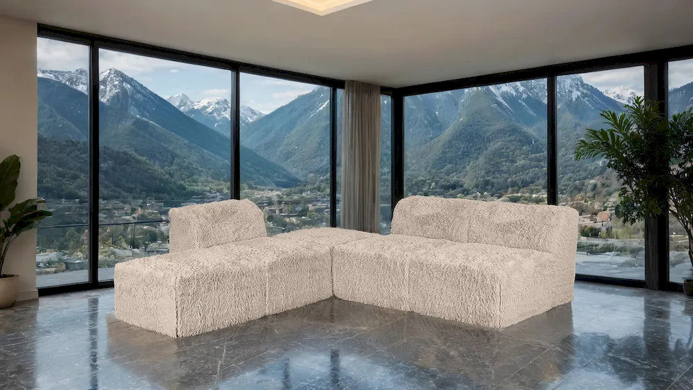 Furniture of America - Nappi - L-Sectional A, Taupe - FM62102TP-SECT-A view 2